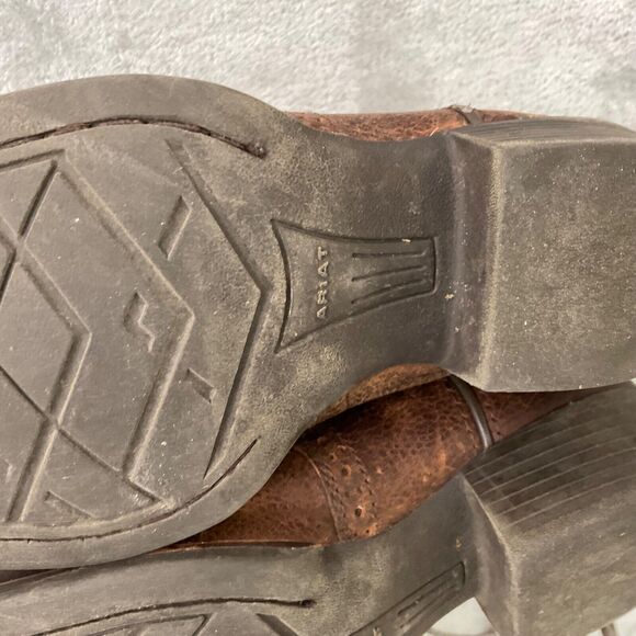 ARIAT BOOTS KIDS size 13.5  STYLE 10014101 SQUARE TOE pull on - Picture 9 of 15